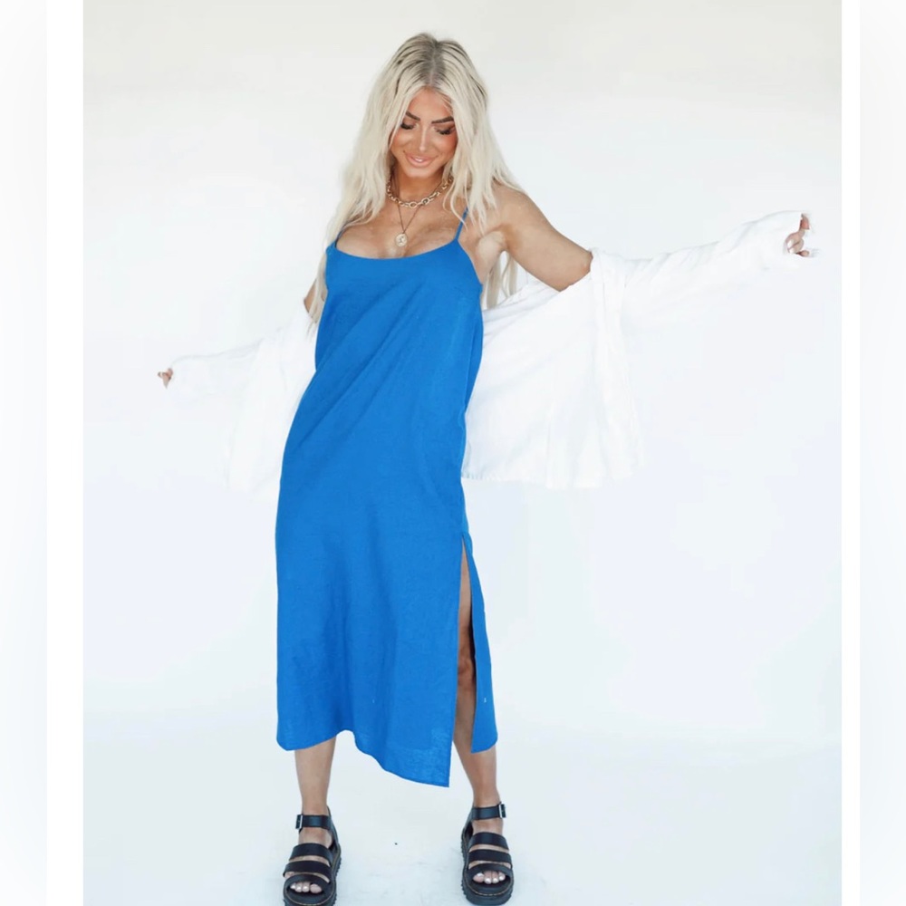 NWT ROYAL BLUE MAXI DRESS